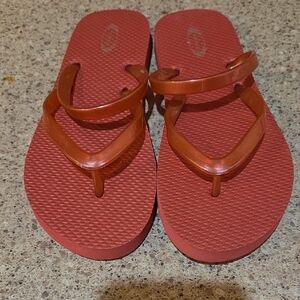 Joyfolie Red Kids Flip Flops